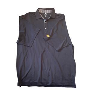 FootJoy FJ Men's XL Golf Polo‎ Shirt black w/ Chrysler Logo